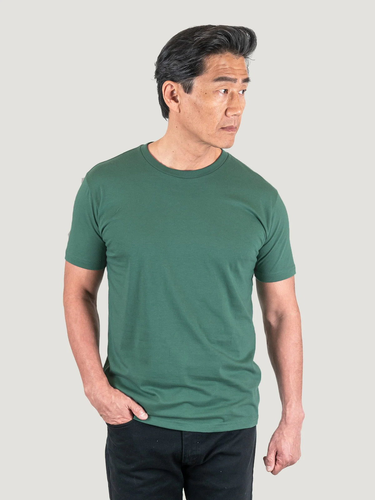 Pine Green Crew Neck