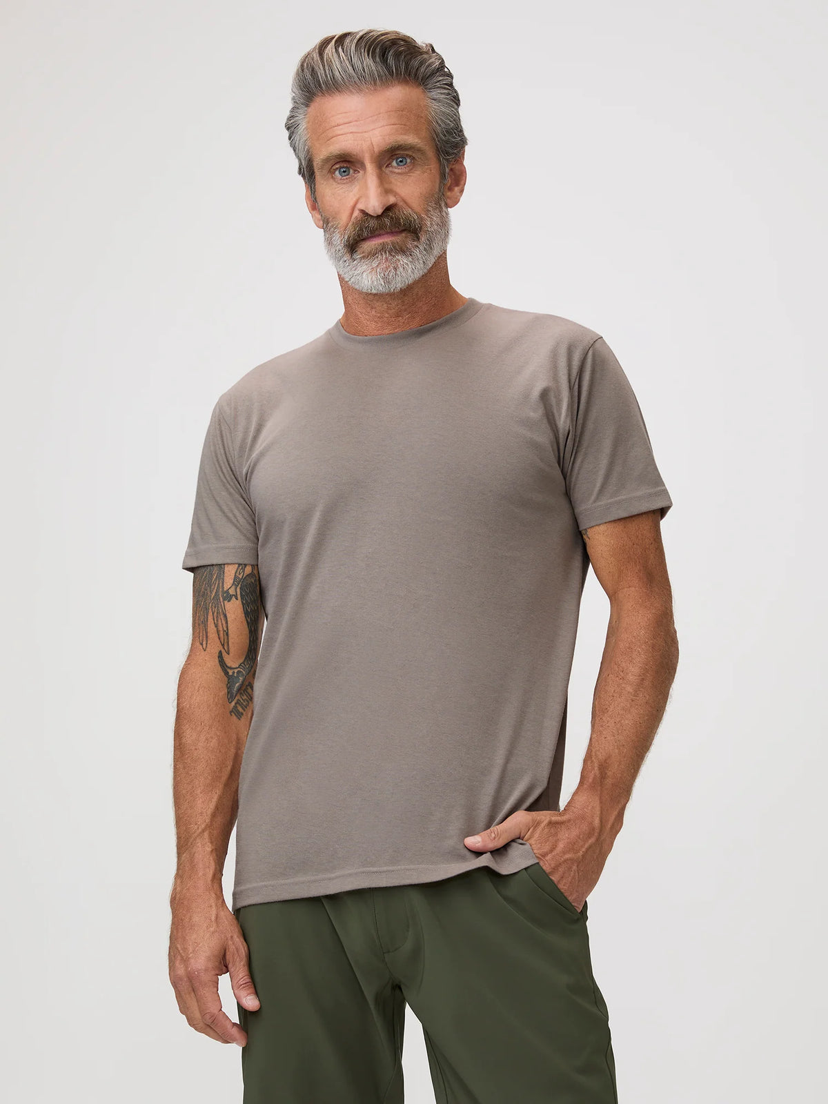 Taupe Crew Neck