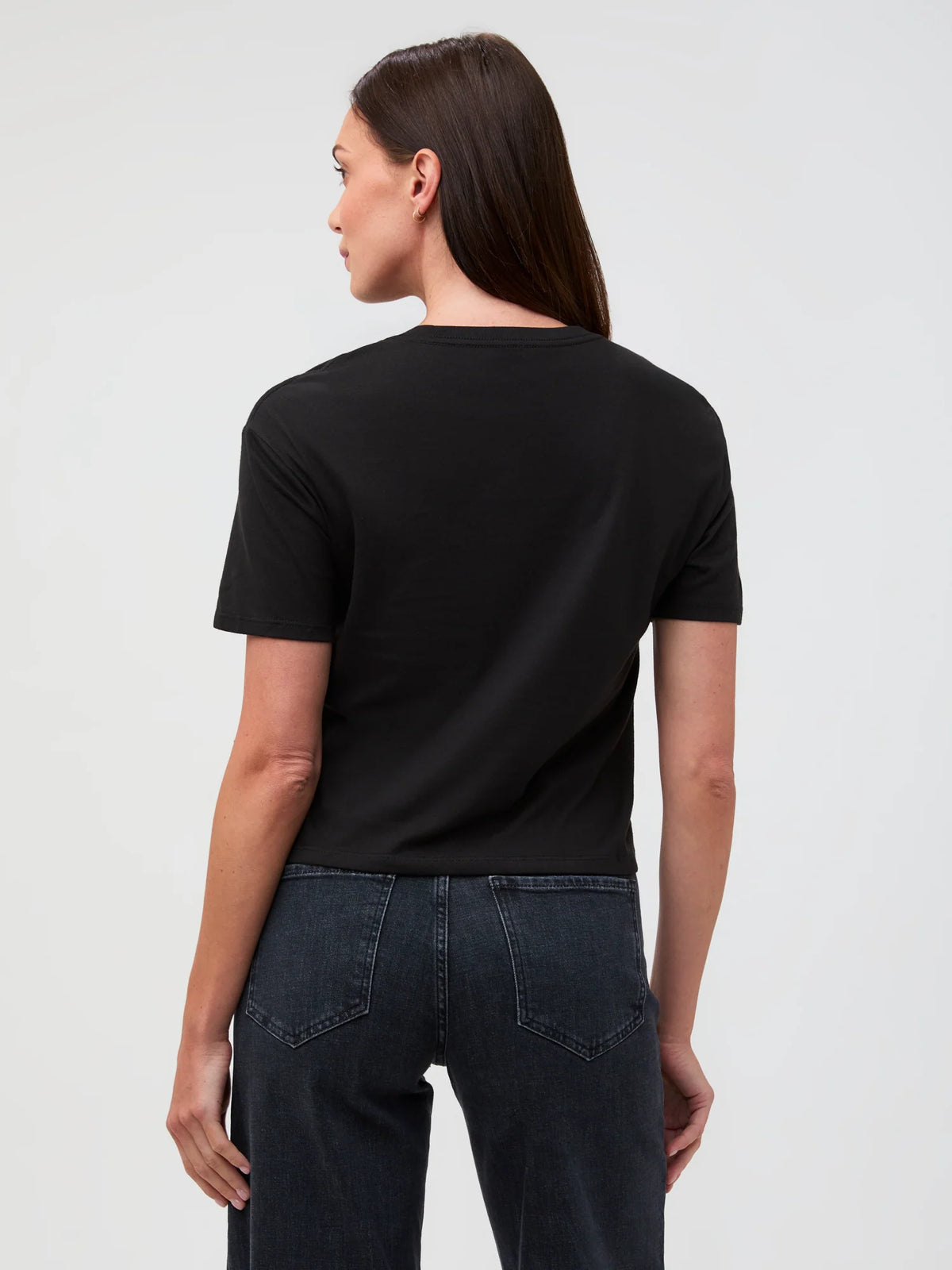 Black Boxy Tee