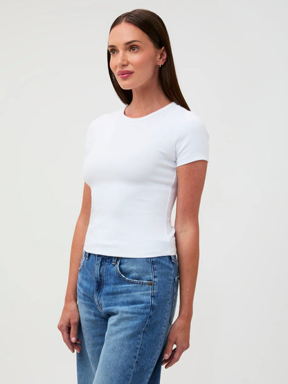 White Ribbed Tee 2-Pack