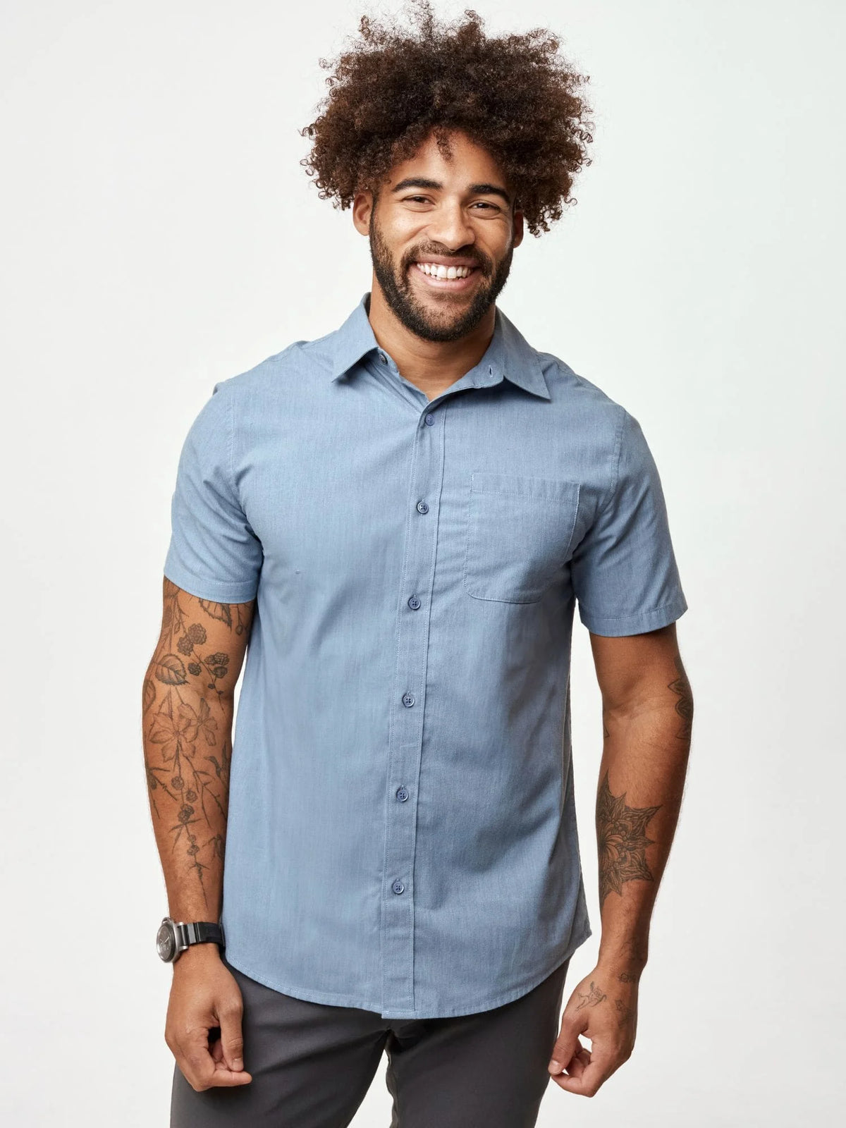 Short Sleeve Button Up Foundation 3-Pack