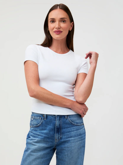 White Ribbed Tee 2-Pack