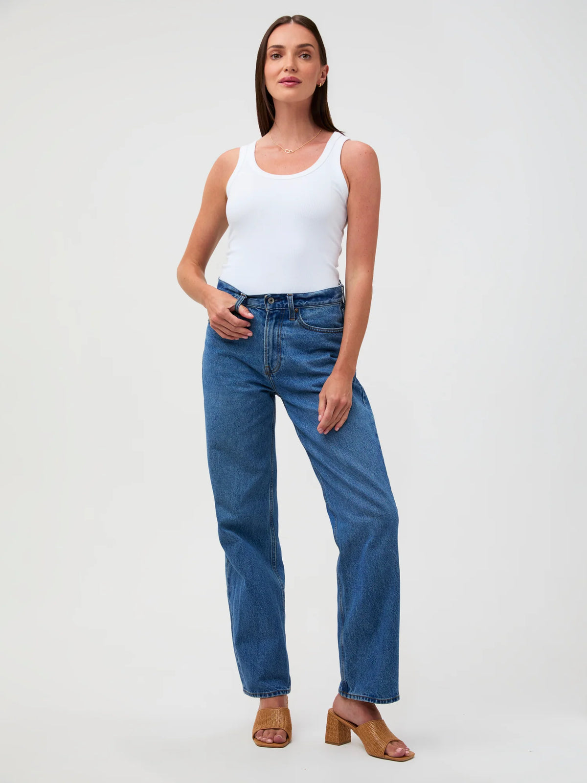 White Ribbed Tank 2-Pack